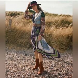 Anthropologie Moulinette Soeurs Istanbul Wrap Dress Size US 10 BNWT